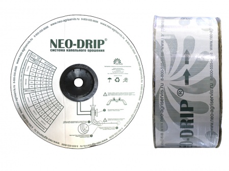 капельная лента neo-drip (толщина 8 mils), шаг 30 см, вылив 0,75 л/ч - 3000 м